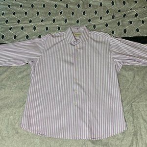 MENS TOMMY BAHAMA Spread Collar Purple Shirt 17.5